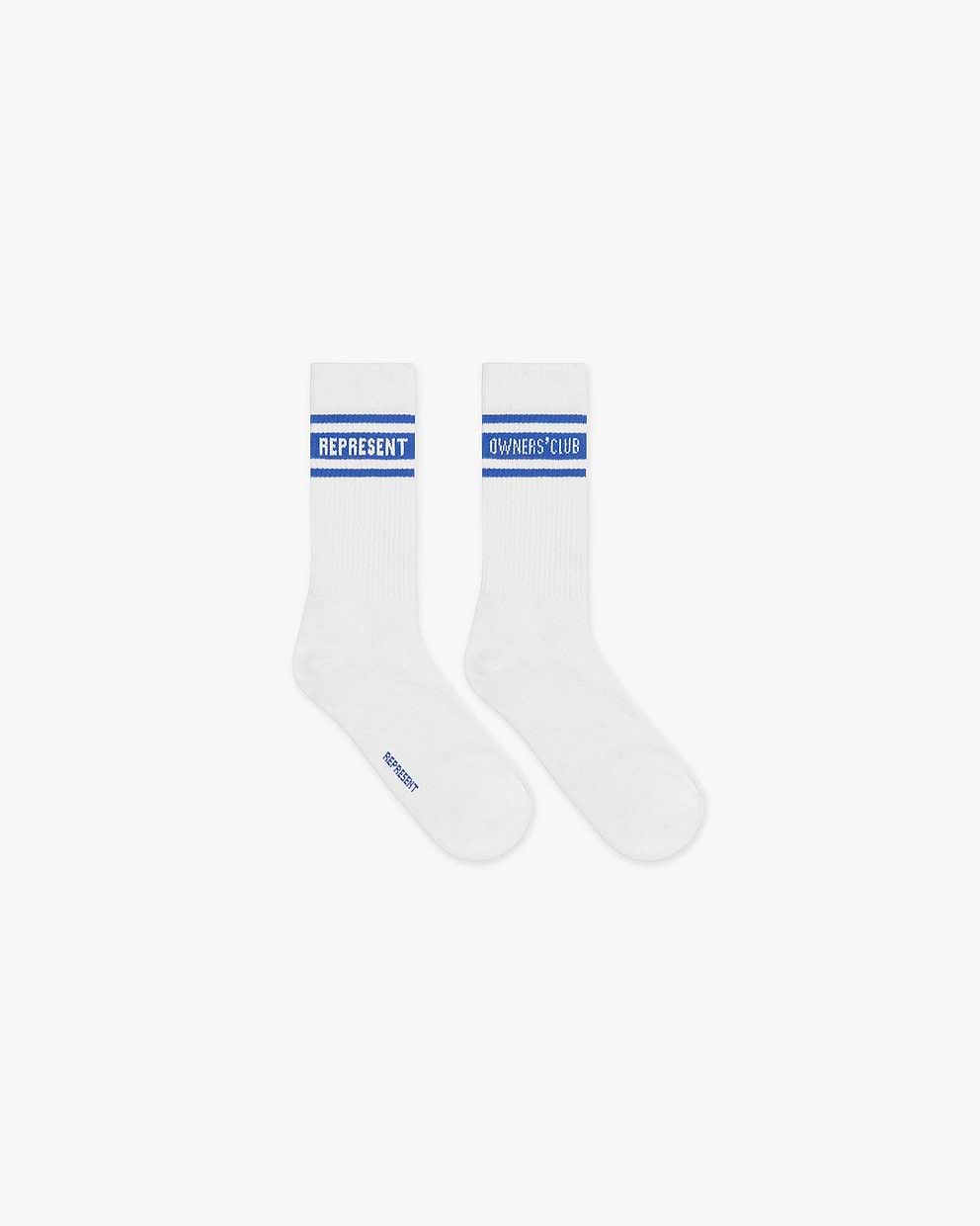 Represent Owners Club Socks - Flat White/Cobalt